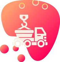 Skip Truck Vecto Icon vector