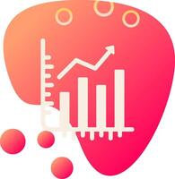 Stocks Growth Vecto Icon vector