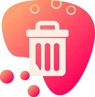 Trash Bin Vecto Icon vector