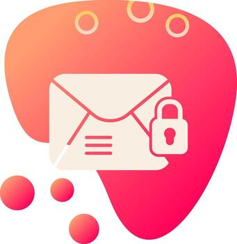 Email Encrypted Vecto Icon vector