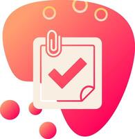 Planner Completed Vecto Icon vector