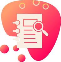 Notepad Search Vecto Icon vector