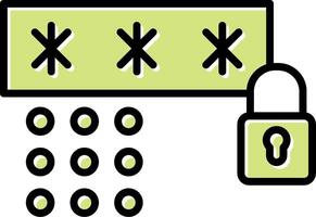 Passcode Vecto Icon vector