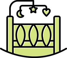 Crib Vecto Icon vector