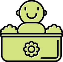 Baby Bath Vecto Icon vector