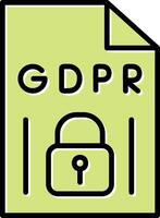 GDPR Vecto Icon vector