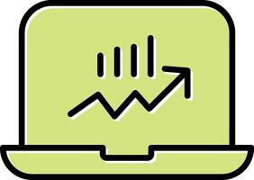 Stocks Monitoring Vecto Icon vector