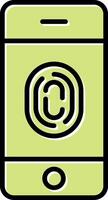 FingerPrint Verification Vecto Icon vector