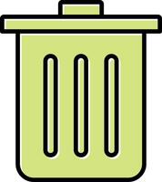 Dustbin Vecto Icon vector