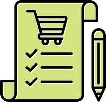 Shopping List Vecto Icon vector