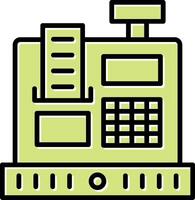 Cashier Machine Vecto Icon vector