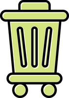 Trash Bin Vecto Icon vector