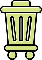 Trash Bin Vecto Icon vector