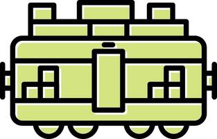 tren carga vecto icono vector