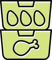 Food Containers Vecto Icon vector