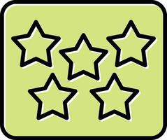 Five Star Vecto Icon vector