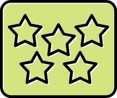 Five Star Vecto Icon vector