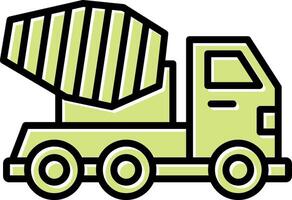 Mixer Truck Vecto Icon vector