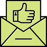 Email Like Vecto Icon vector