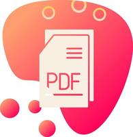 pdf archivo vecto icono vector