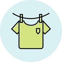 Washing Clothes Vecto Icon vector