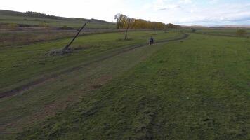 Man on Horse in Siberia video