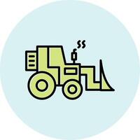 Bulldozer Vecto Icon vector