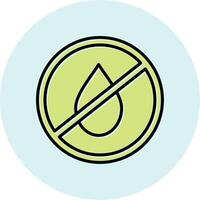 No Water Vecto Icon vector