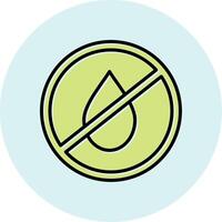 No Water Vecto Icon vector