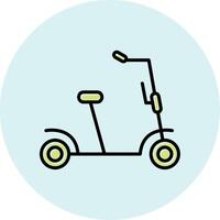 patada scooter vecto icono vector