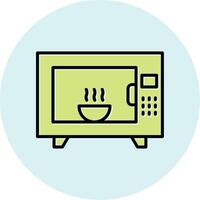 Microwave Oven Vecto Icon vector