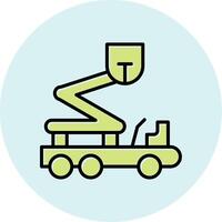 Boom Lift Vecto Icon vector