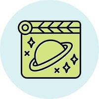 espacio película vecto icono vector