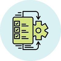flujo de trabajo vecto icono vector
