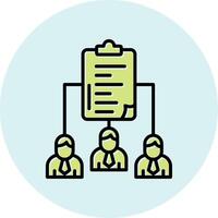 Work distribution Vecto Icon vector