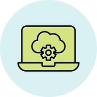 Cloud Computing Vecto Icon vector