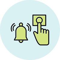 Emergency Alarm Button Vecto Icon vector