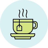 té taza vecto icono vector