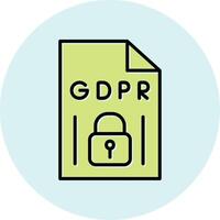 GDPR Vecto Icon vector