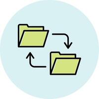 Data Transfer Vecto Icon vector