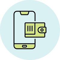 Mobile Wallet Vecto Icon vector