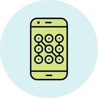 Mobile Security Vecto Icon vector