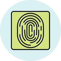 Fingerprint Vecto Icon vector