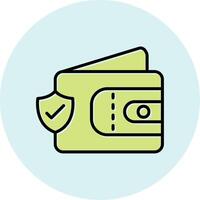 Wallet Secure Vecto Icon vector