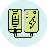 Portable Battery Vecto Icon vector