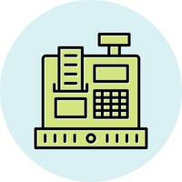 Cashier Machine Vecto Icon vector