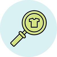 Cloth Search Vecto Icon vector