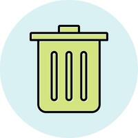 Dustbin Vecto Icon vector
