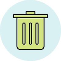 Dustbin Vecto Icon vector