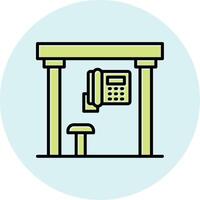 Telephone Box Vecto Icon vector